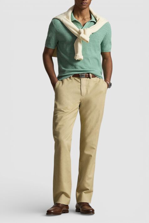 מכנסי פשתן מחוייטים POLO RALPH LAUREN